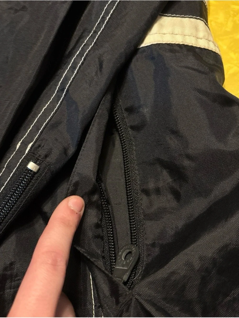 Harley-Davidson Black, Orange & Cream Racing-Style Windbreaker